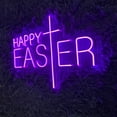 thumbnail image 4 of Glowneon Happy Easter Neon Sign, Holiday Decor, 4 of 4