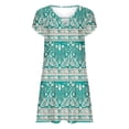 thumbnail image 3 of Erwazi Summer Casual Dresses for Women Vintage Short Sleeve Crew Neck Mini Tshirt Dress Flowy Sundress Tank Dress, 3 of 4