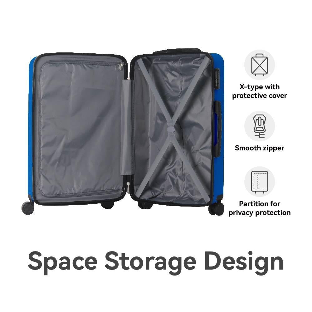 3pcs ABS Hardshell 20''24''28'' Luggage Sets, Lightweight Suitcase Sets, Spinner Wheels Trunks