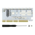 thumbnail image 2 of M.2 SSD To PCIe Card, NVMe To PCIe 4.0 X16 Adapter, PCIe To NVMe Adapter Card 64Gbps PCIe 4.0 Plug And Play NVMe SSD To PCIe Card For 2230 2242 2260 2280, 2 of 8