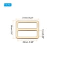 thumbnail image 2 of Uxcell Metal Tri-glide Slide Buckle, Zinc Alloy Adjuster Sliders Webbing Strap Fastener Replacement for Bag Gold 25mm, 2 of 7