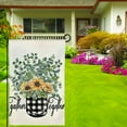 thumbnail image 4 of Qinduosi Sunflower House Flag Vertical Double Sided Sunflowers with Buffalo Plaids Flower Vase Decorative Summer Farmhouse House Banner Garden Flags for Yard Gather Together Saying Outdoor Decorations, 4 of 8