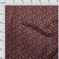 thumbnail image 3 of oneOone Cotton Poplin Twill Maroon Fabric Floral Fabric For Sewing Printed Craft Fabric By The Yard 56 Inch Wide, 3 of 5