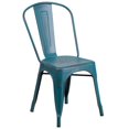 thumbnail image 1 of Distressed Copper Metal Indoor-Outdoor Stackable Chair, 1 of 9
