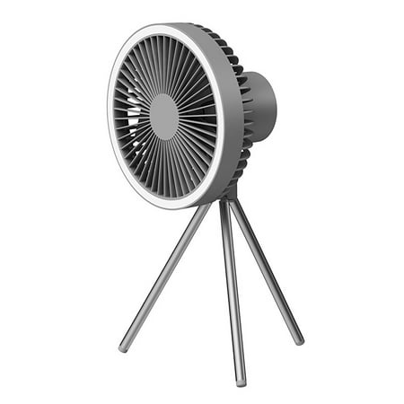 

MWstore Cooling Fan Multifunctional Ring Night Light Rechargeable Summer Flexible Tripod Mini Fan for Dormitory