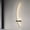 A, variant on Tuscom Modern Black LED Wall Sconce Dimmable Curved Art Wall Light Linear Sconce Lamp for Bedroom Living Room Hallway Staircase, Gift