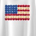 thumbnail image 3 of Instant Message - Flower USA Flag Short Sleeve Boxy Graphic T-Shirt, 3 of 6