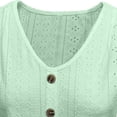 thumbnail image 7 of Tshirts Shirts for Women Short Sleeves V Neck Lightweight Light Green Spring Tops Casual Tops for Women, 7 of 7