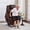 Dark Brown-Medium, variant on MCombo Electric Power Lift Recliner Chair with Vibration and Heat for Elderly, Faux Leather, Dark Brown