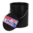 thumbnail image 1 of Cubo de pintura Stock Your Home, 1 galón (128 ml) de plástico negro, 1 of 7