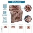 thumbnail image 6 of Burlap Table Runner 90 Inches Long,Retro Country Stars Non-Slip Kitchen Table Runners for Dining Room Everyday Use Party Table Decorations Vintage Dates Red Plaid, 6 of 9