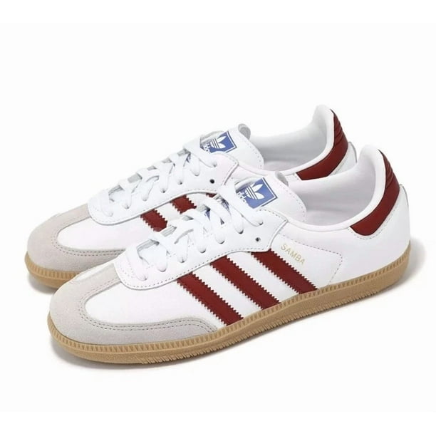 Ad-id-as Originals Samba OG White Burgundy Gum Men Unisex Casual Shoes IF3813