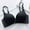 Black, variant on Macaron Underwear Traceless Girl Bra Set Smooth No Underwire Gathered Upper Bracket Adjustable Bra Bralettes For Women Push Up Bra Wireless Bra Bras For Women,Color Beige,Size 32