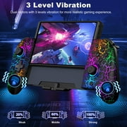 Beboncool Switch Controller Grip, Ergonomic Handheld Controller with Hall Effect Joysticks, RGB Lighting & Programmable Buttons, Compatible with Nintendo Switch/Switch OLED