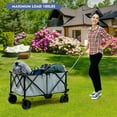 thumbnail image 3 of Costway Chariot Utilitaire de Camping Pliant et Rabattable avec Roues et Poignée Réglable Gris, 3 of 10