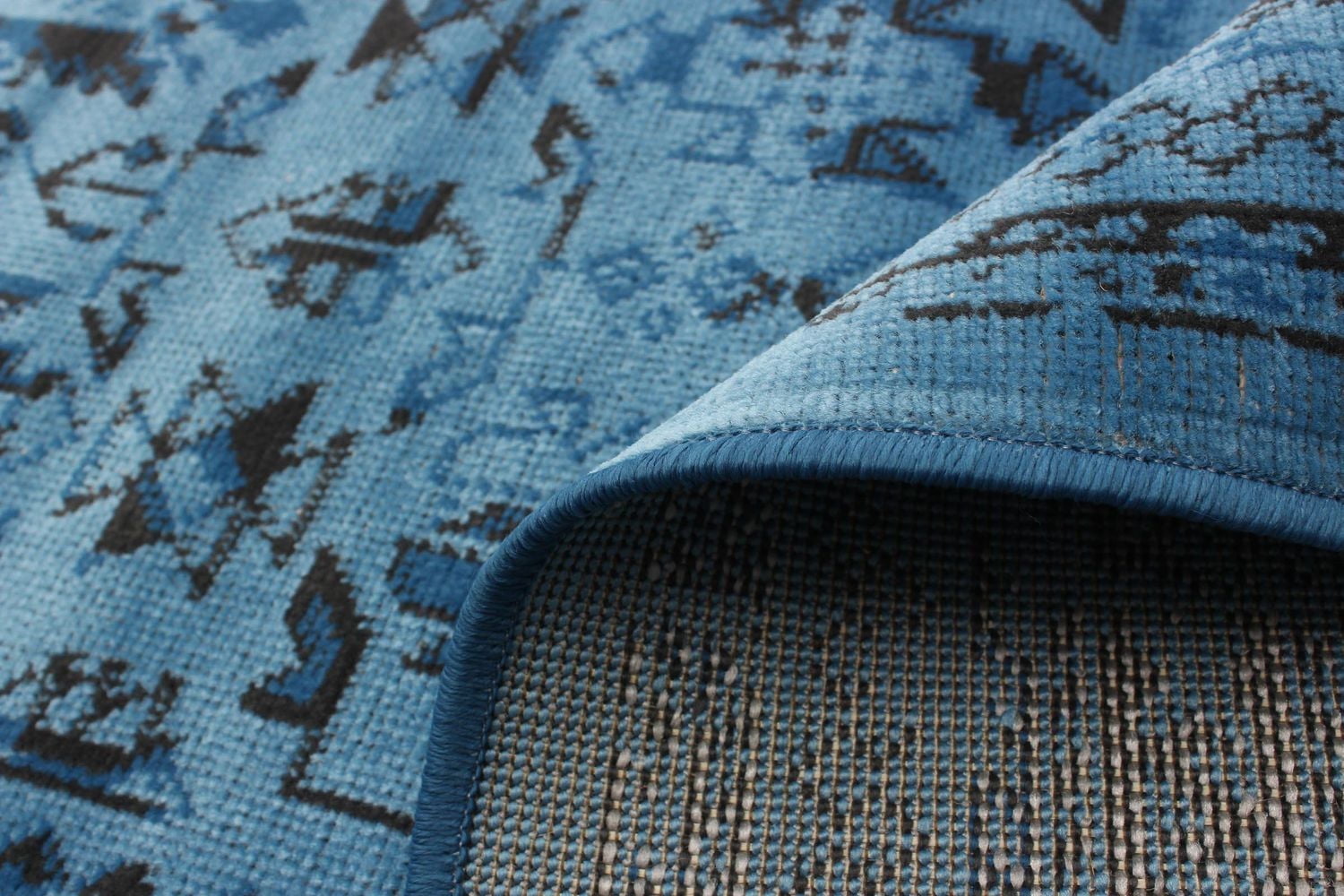 ECARPET Traditional Style Area Rug for Dining Room, Living Room and Bedroom Wilby Blue