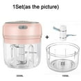 thumbnail image 3 of HLONK Electric Mini Food Chopper Set  250ml+100ml USB Portable Small Food Processor for Vegetable Onion Beef Garlic Meat Veggie Food, 3 of 7