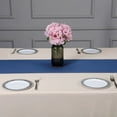 Efavormart 14"x108" Dark Blue Faux Denim Polyester Table Runner For ...