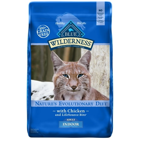 Blue Buffalo Wilderness High Protein Grain Free, Natural Adult Indoor Dry Cat Food