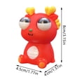 thumbnail image 2 of Pop-Eye Animal Squishy for Adults, Soft TPR Silicone Tactile Gadget, Dinosaur Rabbit Insect Squeeze Accessory, Slow Rebound Desktop Decor, Portable Hand Sensory Office Tool Multi Styles, 2 of 6