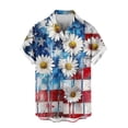 thumbnail image 6 of Aobny T-Shirt Fourth of July Patriotic Mens Polos Big & Tall Short Sleeve Collared T Shirts for Man,Red,L, 6 of 6