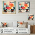 thumbnail image 4 of Designart "Eames Delight Colorful Mid Century Charm II" Mid-century Floater Framed Wall Art Living Room, 4 of 7