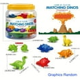 thumbnail image 1 of Matching Letters Fine Motor Toy, Double-Sided ABC Dinosaur Alphabet Match Game With Uppercase Lowercase, Preschool Educational Montessori Learning Basket Toys For Toddlers Boys Girls, 1 of 4