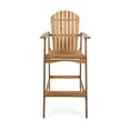 thumbnail image 5 of Malibu Outdoor Acacia Wood Adirondack Barstools, Set of 2, Natural Stained, 5 of 7