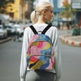 thumbnail image 7 of FORMRS Mini Backpack Purse for Women Travel Daypack Casual Shoulder Bag, Stripes Pattern, 7 of 7