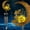 Moon Fairy, variant on Solar Wind Chimes - Retro Copper Bells, Crackle Glass Ball, Deep Tone Chime for Garden Patio Decor