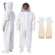 thumbnail image 1 of Traje de Apicultura Uxcell para Hombres y Mujeres XXL con Guantes y Capucha de Velo, Blanco, 1 of 7