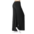 thumbnail image 4 of Wide Leg Pants Women Modal Cotton Soft Casual Lounge Comfy Stretch Sleepwear Workout Gym Yoga Pants with Pockets, 4 of 7