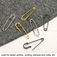 thumbnail image 5 of Uxcell Safety Pins 2.44 Inch Large Metal Sewing Pins Gold Tone 50Pcs, 5 of 5