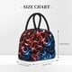 thumbnail image 2 of Balery Red And Blue Lightning Bolsa de Almuerzo para Mujeres, Caja de Almuerzo, Bolsa de Almuerzo Pequeña Impermeable, Tote de Almuerzo Reutilizable con Gran Capacidad, 2 of 6