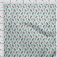 thumbnail image 3 of oneOone Cotton Poplin Baby Blue Fabric Floral Block Dress Material Fabric Print Fabric By The Yard 56 Inch Wide, 3 of 4