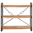 thumbnail image 2 of vidaXL 3-Tier Bookcase 90x30x80 cm Solid Acacia Wood, 2 of 5