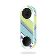 MightySkins NEHEL-Pastel Chevron Skin for Nest Hello Video Doorbell - Pastel Chevron