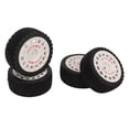 thumbnail image 1 of 4 Pcs Ensemble de Roues RC, Pneus en Caoutchouc pour Voiture RC Haute Résistance à l'Usure Coussinage Fort 1/10 RC sur Route, 1 of 7