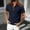 (Casual 48)Navy, variant on Men's Short Sleeve T-Shirts Summer Stand-up Collar Henley T-Shirt Waffle Texture Color Casual Half-Button Loose Block Daily Office Outdoor Lounge Street Home Wear Sports Tops