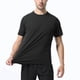 thumbnail image 5 of Tops para hombre, blusas y camisas de cuello redondo y manga corta para hombre, blusas deportivas elásticas transpirables de color sólido, casuales, de manga corta y cuello redondo para hombre., 5 of 5