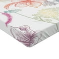 thumbnail image 2 of Ambesonne Dragonfly Fitted Sheet, Hibiscus Moth Ornate, Full Size, Multicolor, 2 of 3