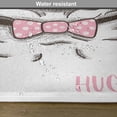 thumbnail image 6 of Ambesonne Pug Place Mats Set of 4, Pug with Bow Glasses, Standard Size, Brown Pale Pink White, 6 of 6