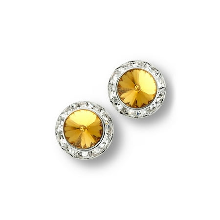 Glamour Dess Jewelry Er130 11ty Glamour Dess Jewelry Er130 11ty Pierced Rhinestone Earrings Dance 11mm