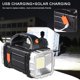 thumbnail image 2 of Linterna Camping Portátil Multifuncional LED Alta Potencia 1500 MAh Banco 8 Modos IP44 Impermeable Solar USB Recargable para Senderismo Rojo, 2 of 9