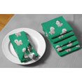 thumbnail image 6 of "S4Sassy Green Puppies Dog Re-Usable Napkin Dinning Set Wedding Party Table Linen 18 x 18""(Pack of 4)", 6 of 8