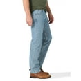 thumbnail image 4 of Wrangler Authentics Men's Classic 5-Pocket Regular Fit Cotton Jean, Light Stonewash, 32W x 28L, 4 of 5