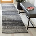 thumbnail image 2 of SAFAVIEH Striped Kilim Xavior Striped Runner Rug, Black/Ivory, 2'3" x 5', 2 of 7