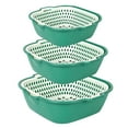 thumbnail image 1 of Binwennn Small Dish Rack Mat 6 PCS Kitchen Washing Bowl And Strainer Set Multifunctional Double Layered 𝖣𝗋𝖺𝗂𝗇 Basin And For Fruit Vegetables 6 PCS Kitchen Washing Bowl, 1 of 8