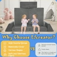 thumbnail image 3 of LFCREATOR Modular Kids Couch Sofa,Kids Sofa Couch for Toddler and Baby Playroom/Bedroom, Toddler & Baby Couch for Play & Lounging,Ideal for Boys & Girls. Model, 3 of 7