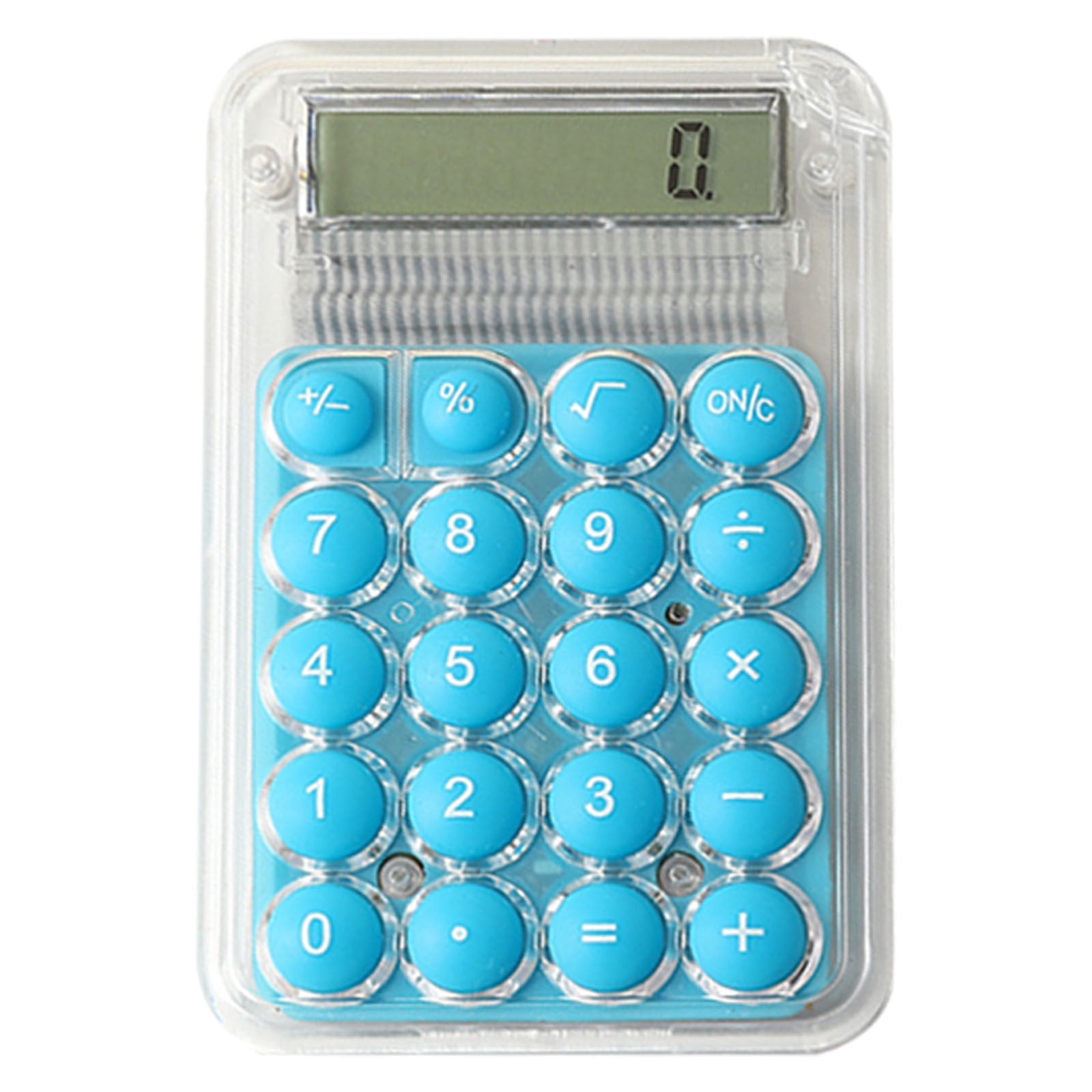&Craft&Stationery Mechanical Calculator 8 Digit Large LCD Display with Mechanical Buttons Handheld Calculator for